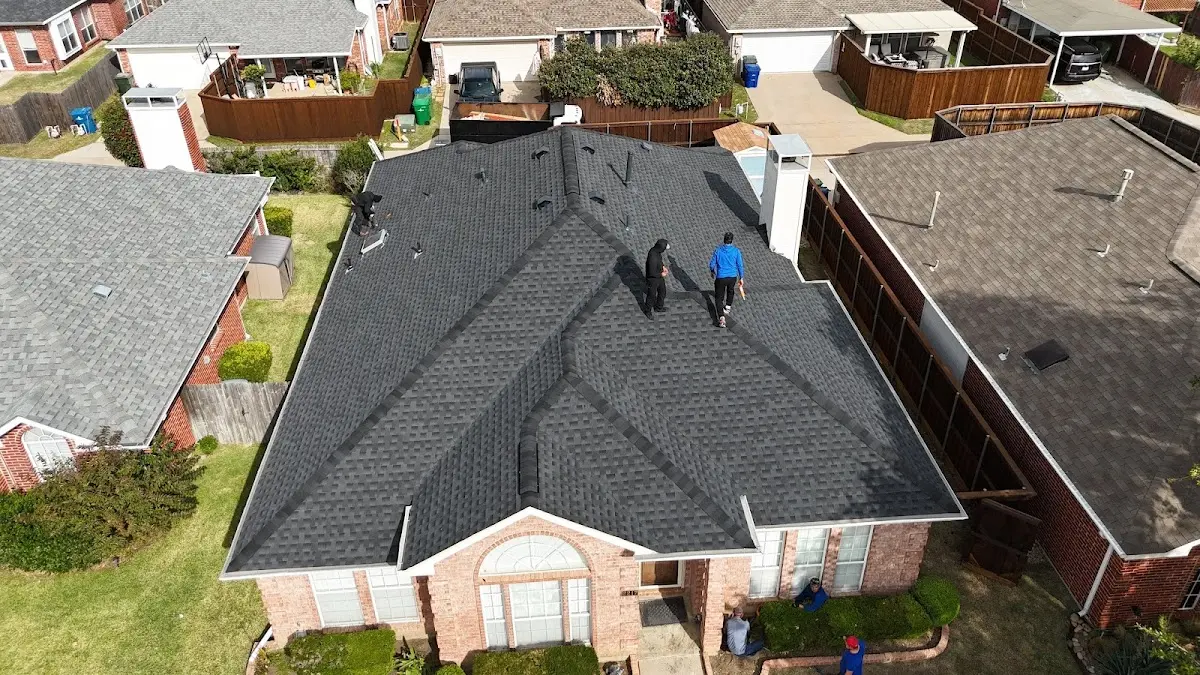 Slate & Tile Roof Repair work in progress on a Dolton property